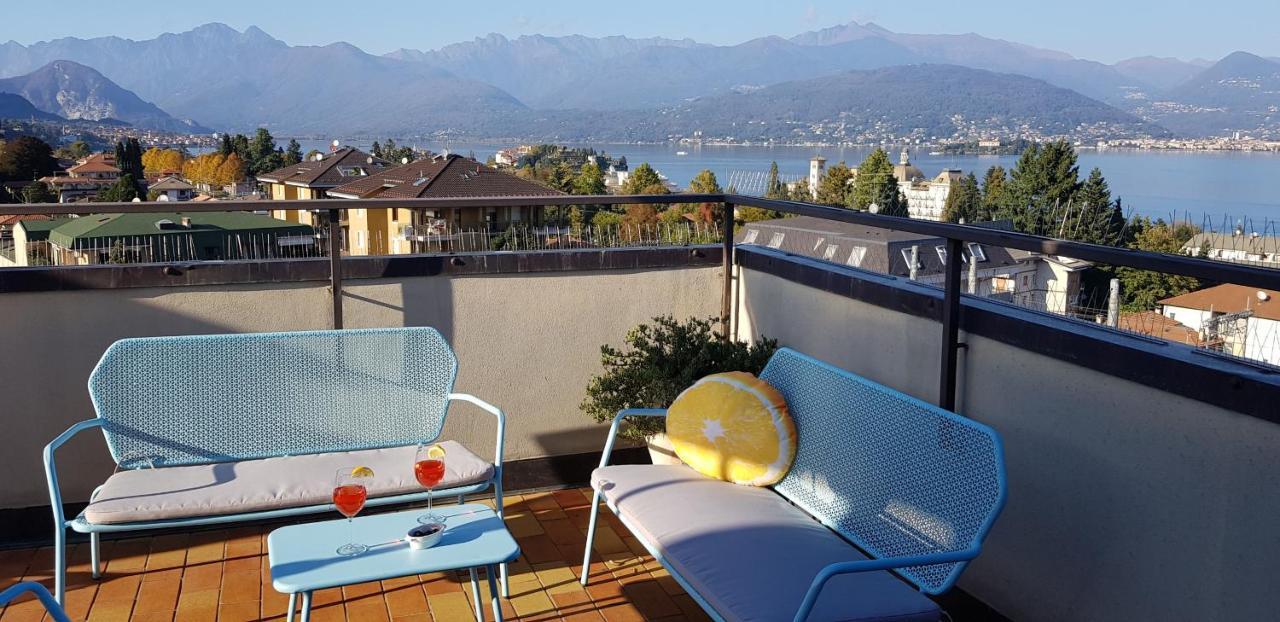 Terrace Lake View Stresa Bagian luar foto